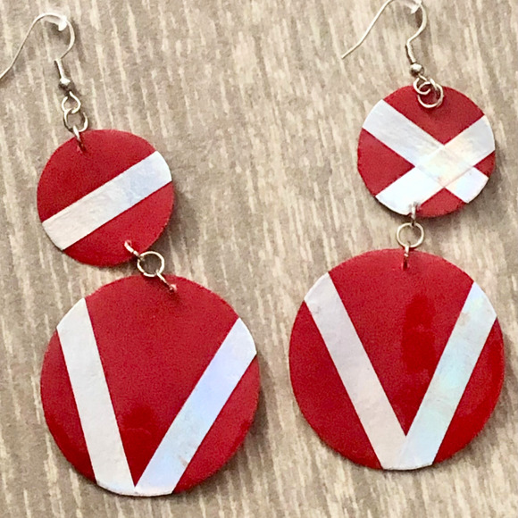Handmade Red and Silver Earrings Set available now limited quantities available - Picture 5 of 9